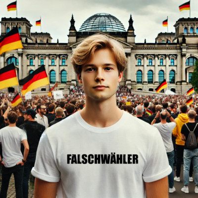 Falschwähler Scholz Wählerbeschimpfung Altparteien Einheitspartei o AfD T-Shirt