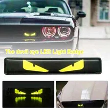 1Pc LED Devil's Eye Car Front Grill Tailgate Badge Sticker DIY Decal Universal