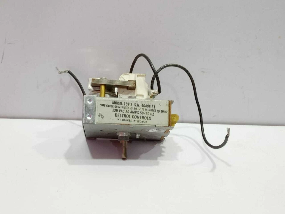 Deltrol Control 138-X Time Cycle 60 Minutes @60Hz 72Minutes @50Hz 120VAC 20Amps - Image 3 of 4