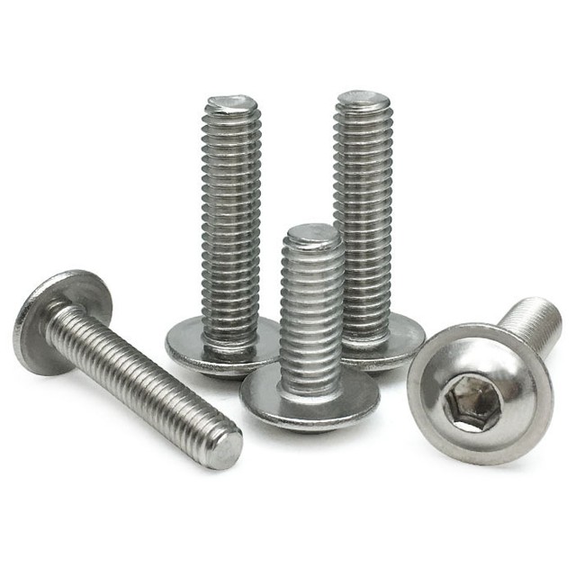 M6 stainless steel screw allen with washer semiround head bolts hex