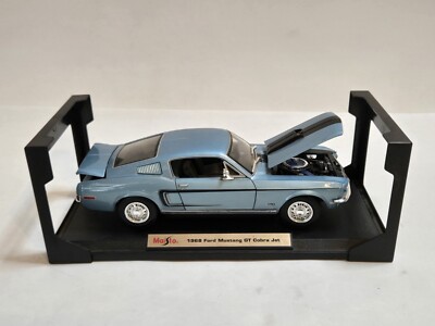 maisto スペシャルエディションセット 1/18 Maisto Special Edition 1968 Ford Mustang GT Cobra Jet Blue 1/18