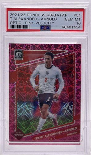 Trent Alexander Arnold [Optic Pink Velocity] #51 2021 Panini Donruss Road to Qatar card