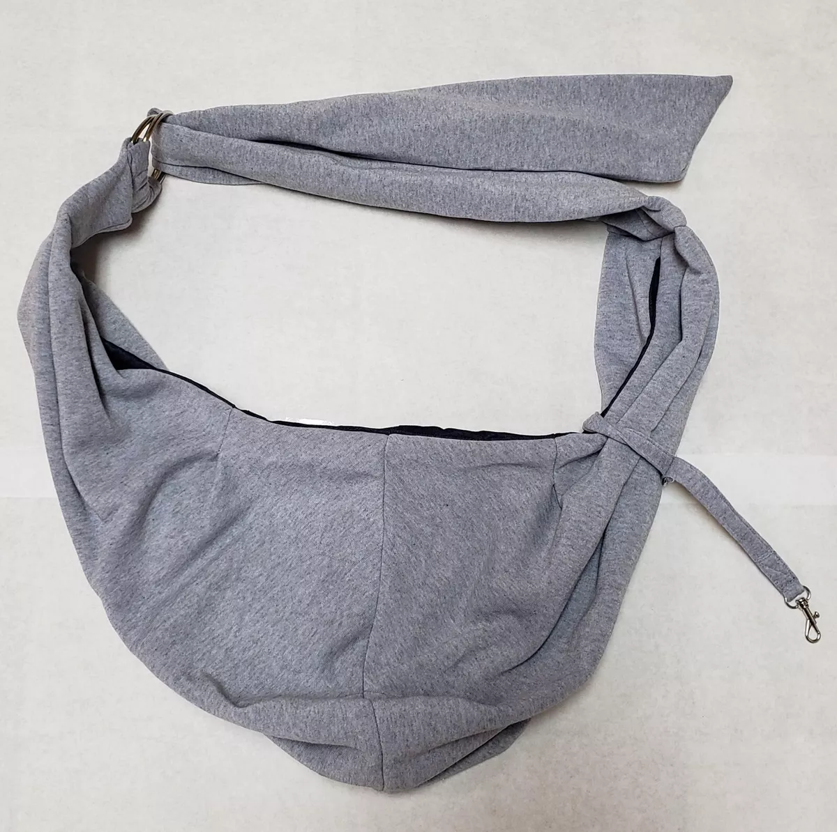 Hands Free Alfie Pet Carrier Sling Adjustable Grey Denim