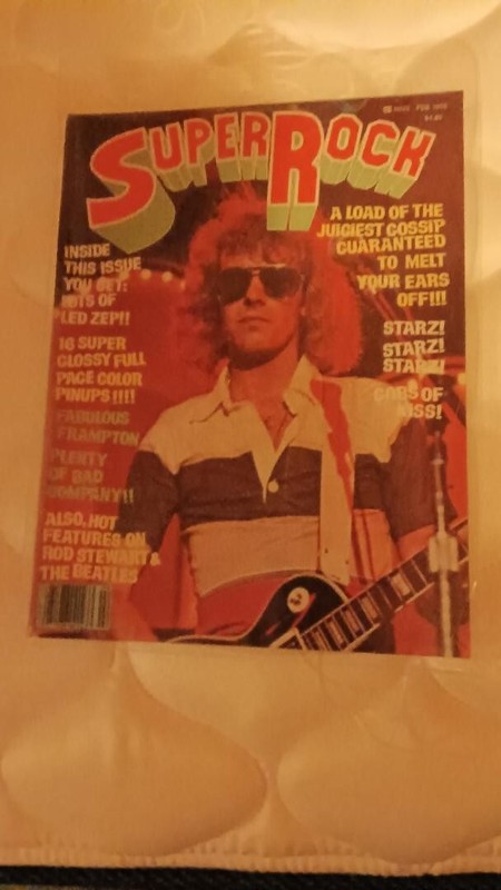 Super Rock Magazine - Peter Frampton-Feb 1978 (VINTAGE)-RARE