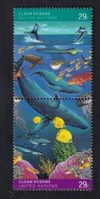 UN New York 1992 Clean Oceans, MNH pair sc#604a
