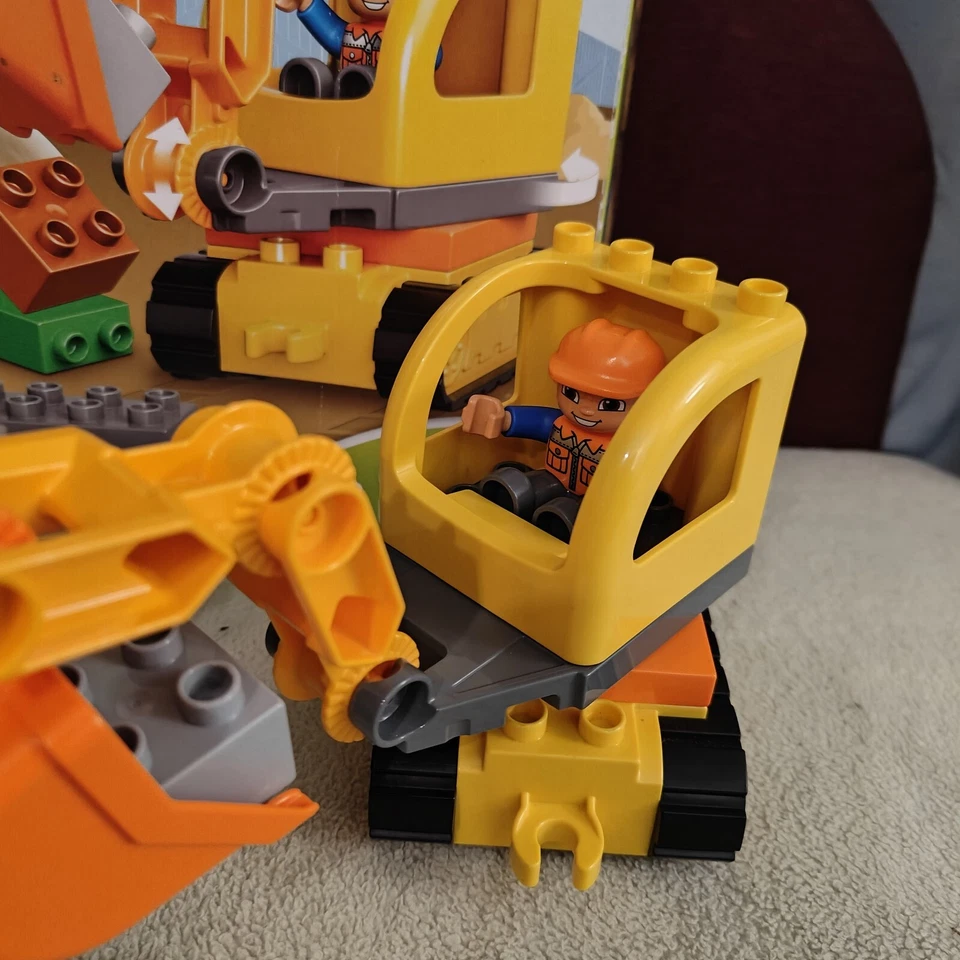 Lego Duplo 10812 - Camion de Chantier et Pelleteuse - Boite Notice grue Complet - Photo 3/4