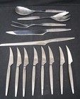 13 PIECE SET Of ARTHUR SALM ASF3 Flatware Stainless Made In Japan MCM See Photos — photo 1