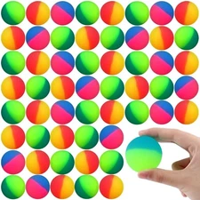 Jenaai 50 Pcs Bouncy Balls for Kids, 45 mm/1.77 inch Large Bounce Balls Bulk ...