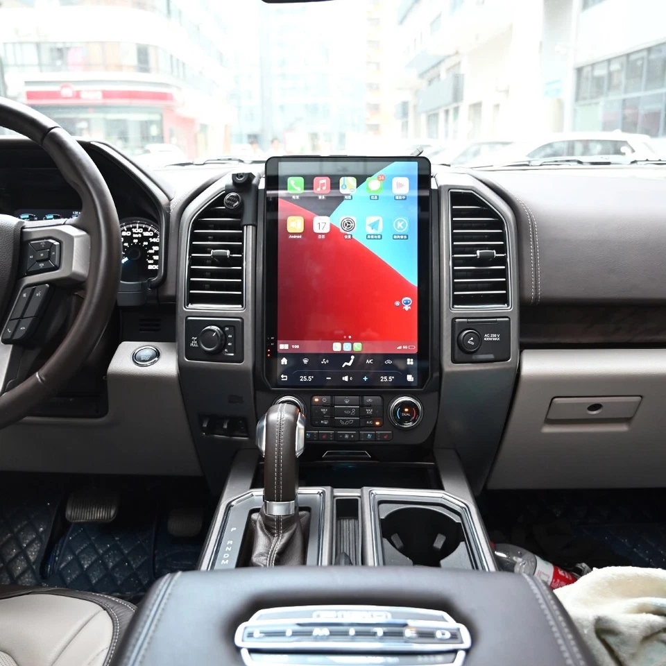 14.4" Android 13 Tesla Vertical Screen GPS Radio For Ford F-150 F-250 2015-2022 Foto 3 de 4