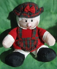 Vintage 1995 Gibson Greetings Mrs. Claus Nylon Plush 0800:V-1