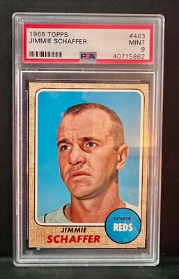 1968 Topps #463 Jimmie Schaffer PSA 9 MINT Cincinnati Reds | eBay
