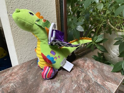Lamaze ''Flying Flinn'' Dragon Clip Flapping Wings Cloth Crinkles Interactive Toy