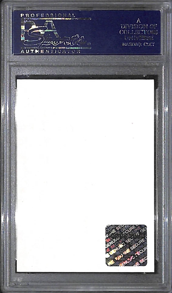 Tarjeta 1/1 PSA/DNA automática firmada por Yonder Alonso 2015 Topps Vault Heritage reverso en blanco Foto 4 de 4