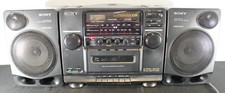 Sony CFD-510 AM/FM Radio CD Cassette Not Working Boombox 2 Way Speaker TESTED  			