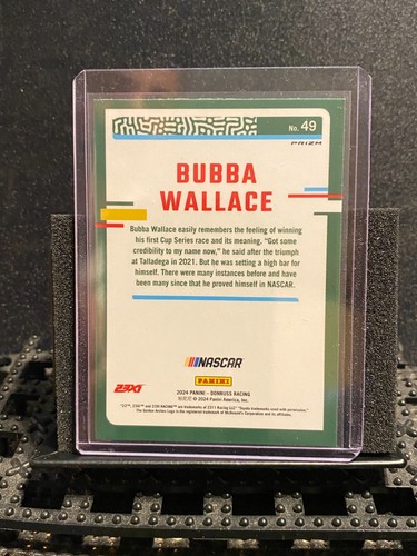 Bubba Wallace 2024 Donruss Optic - Base - Holo Silver - Card # 49 - Picture 2 of 2
