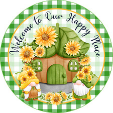 WELCOME TO OUR HOME PLACE Design  Metal Sign PLEASE READ DESCRIPTION 