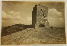 Vintage Rock Stone Tower Real Photo Unposted Postcard