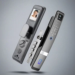 Smart Door Lock 3D Face Recognition Camera FingerPrint Password Security  Lock