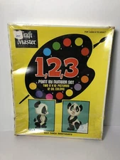 Vintage Craft Master Paint by Number Set 10221 PANDA SWEETHEARTS 8"x10" Sealed
