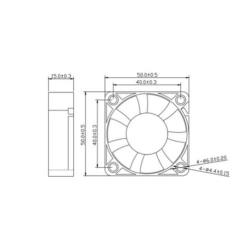 50mm USB Kühler Silent Lüfter Cooling Fan DC 5V für Desktop PC Computer Gehäuse - Bild 3 von 8