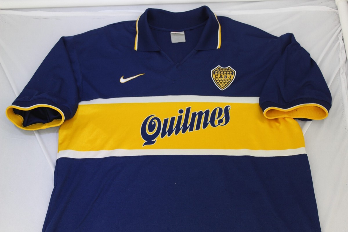 Club Boca Junior Authentic Nike Jersey Size LARGE 1996-1998 T | eBay
