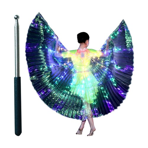 LED Wings Light up Fairy Wings, Light up Cape Rave Costume, Light up Wings - Picture 20 of 21