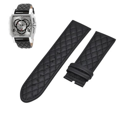 S1 Rally 15789 26mm Black Leather Watch Strap For Invicta