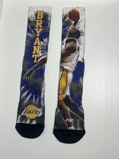 Los Angeles Lakers Kobe Bryant Uniform Jersey Socks BLACK MAMBA MENTALITY