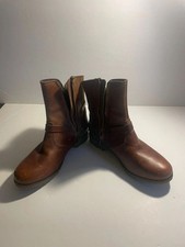 Brand New Teva Brown Leather Ankle Boots – UK 6 / EU 39 – Side Zip