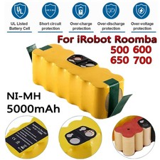 14.4V 5.0Ah Ni-MH Battery For iRobot Roomba 500 600 650 700 800 595 620 Battery