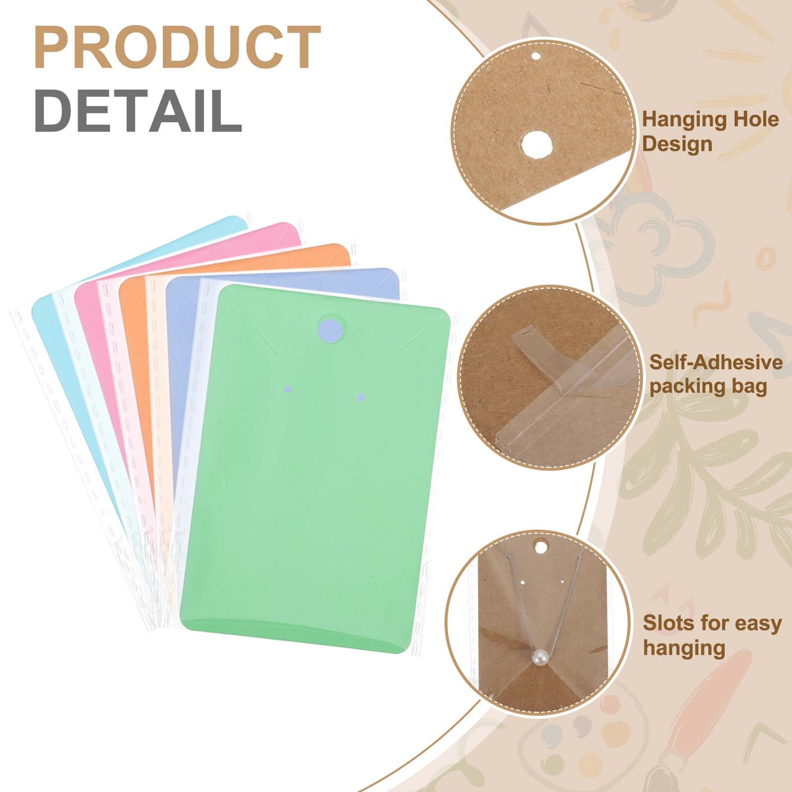 100 Pcs Earring Display Cards with Packaging (Blue/Navy Blue, 3.5 x 2.4 Inches)