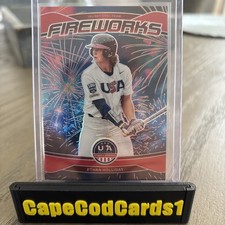2026 Panini USA Stars & Stripes Ethan Holliday #20 Fireworks Red Prizm 191/199