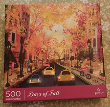 Galison "Days of Fall" 500 Piece Art by Joy Laforme "20 x "20 Jigsaw Puzzle