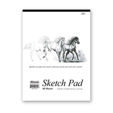 BAZIC Sketch Pad 40 Sheet 9" X 12", White Sketchbook Drawing Pads, Sketching...