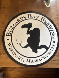 BUZZARD BAY BREWING BEER WESTPORT MASSACHUSETTS Sign Bar Tin 20”