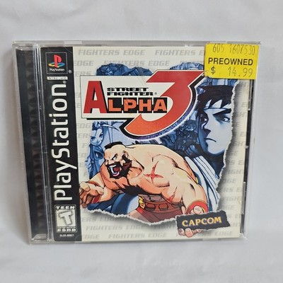 Street Fighter Alpha 3 PlayStation 1 PS1 Complete w/ Manual - Acceptable Cond