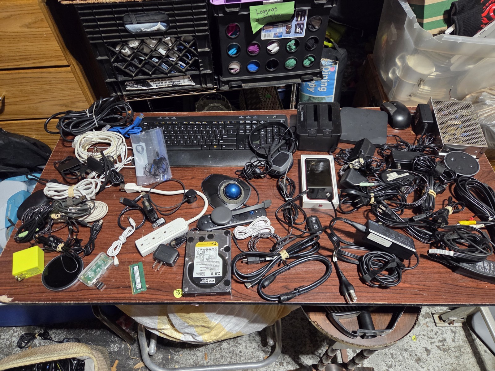 Western Digital Lenovo Plantronics Mixed Lot Hard Drive Keyboard Mouse USB HDMI