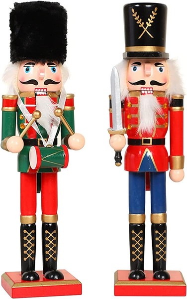 Nussknacker Figuren Holz 30Cm Traditionell Weihnachten Deko Weihnachtsdekoration-image