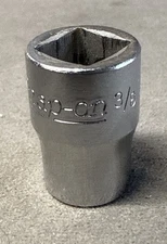 Vintage Snap On USA 3/8" Socket 3/8" Drive 12pt Shallow FV121 SAE Standard Tools