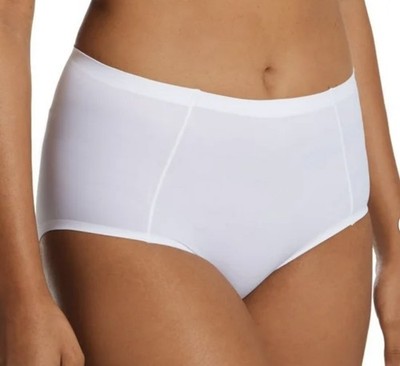 BALI Comfort Revolution Soft Touch White Brief Panty Womens M 6 L 7 XL 8 2XL 9