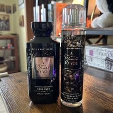 New Bath And Body Works A Toast To You Mist  Body Wash Set