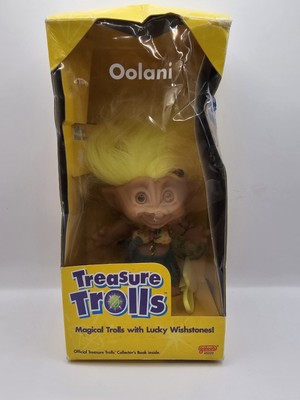 Galoob Treasure Troll Oolani Hula skirt top 1998 Damaged Box