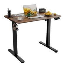 35" Electric Standing Desk, Adjustable Height, Sit Stand Up Desk for Home Off...