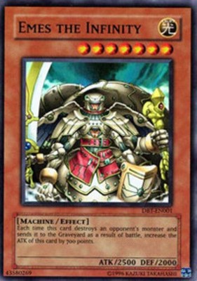 Emes the Infinity - DBT-EN001 - Super Rare - Limited Edition - Heavily Played