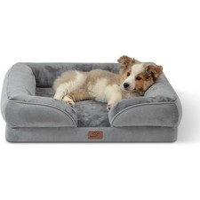Orthopedic Dog Bed for Medium Dog Waterproof Dog Sofa Beds Supportive Foam Couch