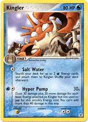 Pokemon EX Fire Red & Leaf Green  26/112 Kingler Card 