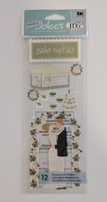 VERY RARE Jolee's Garden Nuptials Wedding Bride Groom Scrapbooking Stickers