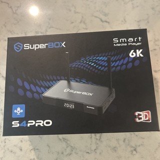 SuperBox S4 Pro Lettore multimediale intelligente con telecomando comando vocale BT