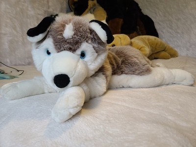 German Bob der Bär Giant Siberian Husky Plush Flawless Never Cuddled 38'' Long!