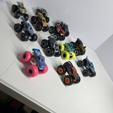 Lot of 12 Hot Wheels Monster Trucks 1:64 Scale Mixed Designs Loose Clean
